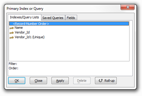 Ug Primary Index Or Query Tab1