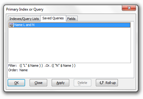 Ug Primary Index Or Query Tab2