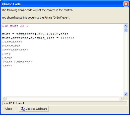 Populate List Using Xbasic 3
