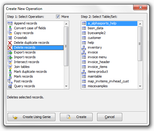 Al Operation Delete Marked Record 1