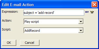 Email App Edit Email Action Add Record