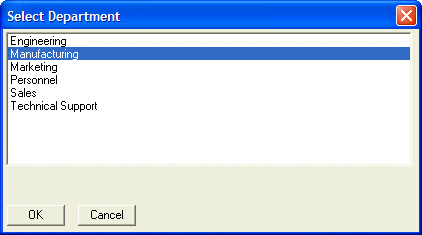 Quick Dialog Preview List Box