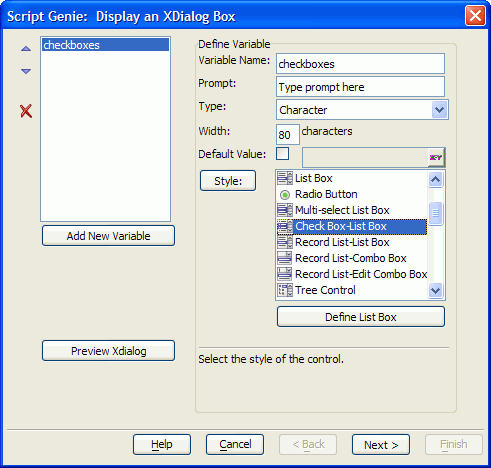 Xb List Box Check Box 4