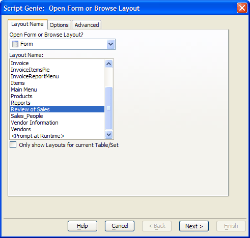 Al Form Inventory Action Script 2