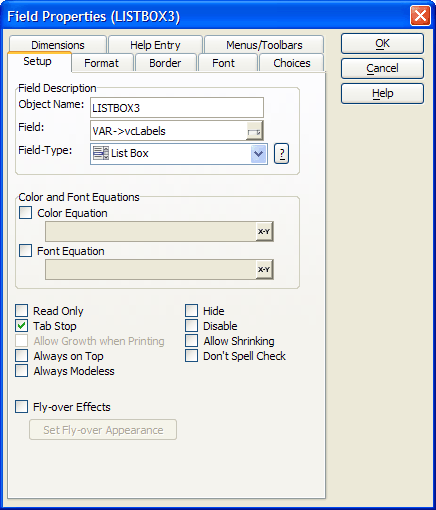 Al Form Custqueryreport Listbox3 Setup