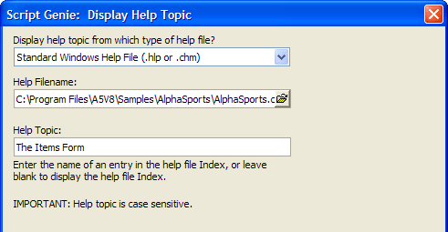 Al Form Items Action Script 2
