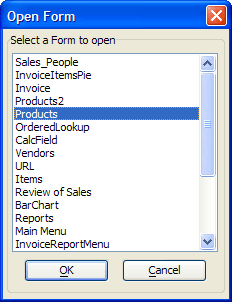 Ug Select And Open Form