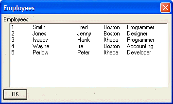 Xd Tabbed List Box Control