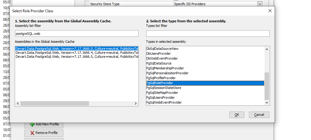 PgSqlRoleProvider