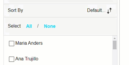 Expanding the sort options