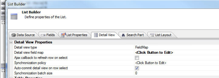Listbuilder Dvprops