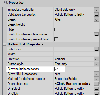 Allow multiple selection property
