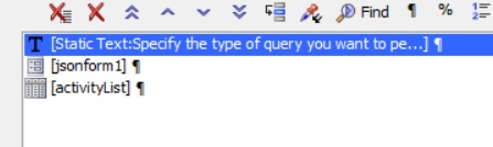 The UX Component Template creates several controls.