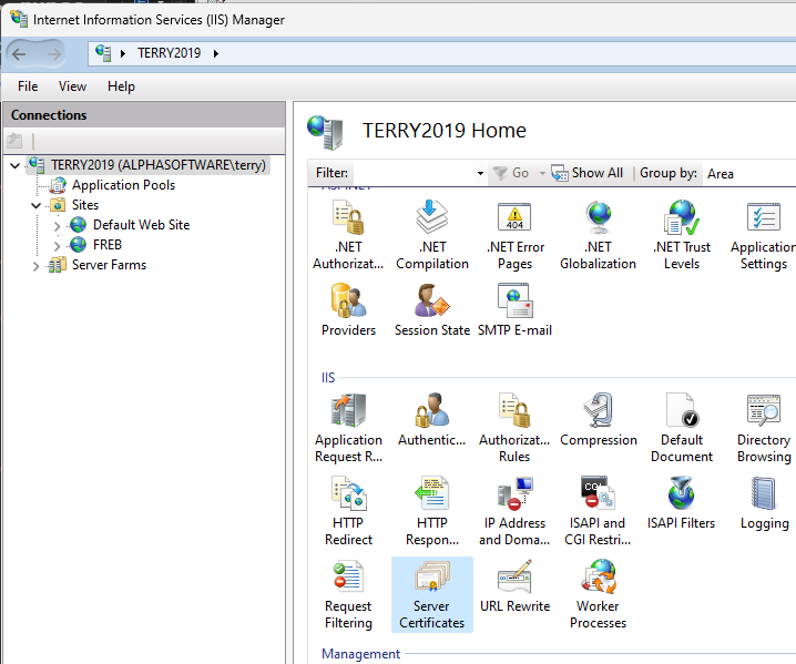 Iis Manager Server Node