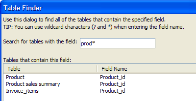 Ug Table Finder()
