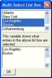 Xd Multi Select List Box